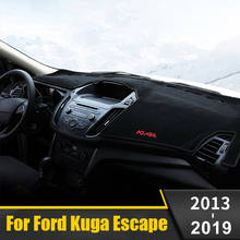 Capa de painel automotivo, para ford kuga 2 mk2 escape 2013, 2014, 2015, 2016, 2017, 2018, plataforma de instrumento, acessórios 2024 - compre barato