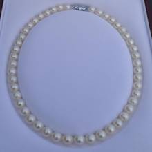 High-grade pearl 9-10mm freshwater pearl necklace mother sent 2024 - compre barato