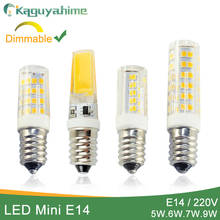 Kaguyahime-Bombilla LED E14 de 220V con iluminación regulable, luz para lámpara con forma de mazorca, cerámica, 5W, 6W, 7W, 9W 2024 - compra barato