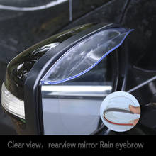 Espelho retrovisor para sobrancelha de pvc, espelho retrovisor universal flexível à prova de chuva, 2 peças 2024 - compre barato