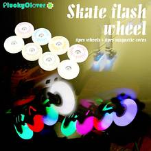 8pc Inline Skate Wheel 72mm 76mm 80mm Flash Roller Wheel 90A SEBA Skate LED Light Roller Freestyle Slalom Patines Flashing Wheel 2024 - buy cheap