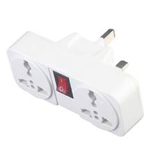 Universal UK 250V 10A Wall Socket Adapter Portable 2 Way Extension Power Converter Plug Socket with On / Off Switch 2024 - buy cheap