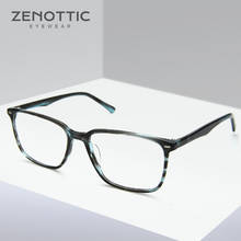 ZENOTTIC Square Glasses Frames For Men Clear Prescription Eyeglasses Frames Retro Optical Myopia Hyperopia Spectacles Frames 2024 - buy cheap