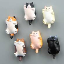 Cute Fat Cat Shape Refrigerator Magnetic Stickers Resin Fridge Magnets Home Decoration Message Board Magnet Stickers Home Decor 2024 - buy cheap