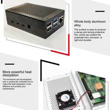 Raspberry Pi 4 Алюминиевый Чехол черный корпус серебряный корпус металлический корпус для RPI 4 Модель B R20 2024 - купить недорого