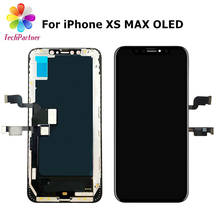 ЖК-дисплей для iPhone X XS Max XR, запасной OLED сенсорный экран с цифровым преобразователем, запасные части, черный дисплей 2024 - купить недорого