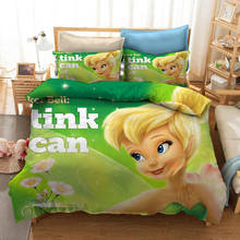 Disney Tinker Bell Fairy Secret of the Wings Bedding Sets Duvet Cover and Pillowcase Single Bed Set Comforter Set for Bedroom 2024 - buy cheap