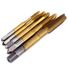 5PCS/Set HSS M3 M4 M5 M6 M8 Machine Spiral Point Straight Fluted Screw Thread Metric Plug Hand Tap Drill For Metal Working 2024 - buy cheap