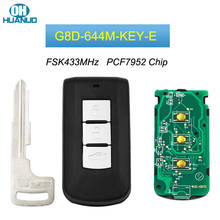 2 botão 3 botões inteligente remoto chave fob fsk433mhz pcf7952 chip para-mitsubishi lancer outlander asx fcc id: G8D-644M-KEY-E 2024 - compre barato