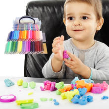 Argila polímero de areia macia para crianças, 32 cores/conjunto de massinha macia anti-estresse e luz de plasticina, suprimentos para areia chicote de brinquedos 2024 - compre barato