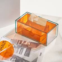 Solid Acrylic Tissue Box Household Table Paper Storage Tray Napkin Paper Cover Rectangle Case Paper Holder Home Organizer ZH268 2024 - buy cheap