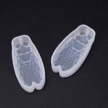 Crystal Epoxy Cicada Shape Silicone Mold DIY Handmade Jewelry Pendant Mould Making Tool 2024 - buy cheap