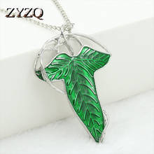 ZYZQ Trendy Green Leaf Pendant Necklaces For Women Spring Season Accessories Jewelry Factory Direct Selling Women Necklace 2024 - buy cheap