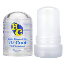 Desodorante de cristal de 60g para hombres y mujeres, palo de alumbre, eliminador de olores en las axilas, antitranspirante, palo desodorante indefinido 2024 - compra barato