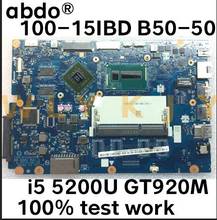 Placa-mãe abdo cg410/cg510 NM-A681, para lenovo 100-15ibd, placa-mãe para notebook, cpu i5 5200u, gt920m, ddr3, 100% testes 2024 - compre barato