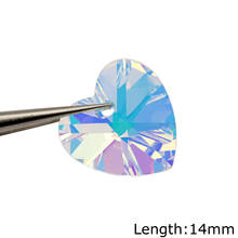 Cristal AB de Color arcoíris, Aurora Boreal, abalorios para pendientes DIY, estrella de pescado, 14mm, 28 Uds. 2024 - compra barato