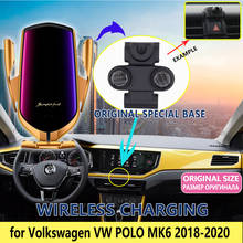 Suporte automotivo para celular, apoio para volkswagen polo mk6 aw 2018 2019 2020, acessórios para saída de ar 2024 - compre barato