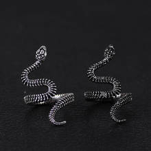 New Fashion Punk Circle Snake Shaped Hip Hop Creative Men And Women Jewelry Animal Shape Alloy Opening Adjustable Jewelry Gift 2024 - buy cheap