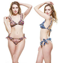 2020 Brazilian Bikini 2 Piece Set Swimming Suit for Womens Biquini Sexy Bathing Suits Push Up Swimwear Women Swimsuit Beach Wear 2024 - купить недорого