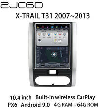 Zjcgo-sistema multimídia para autos, navegação gps, com rádio, estéreo, tela de monitoramento, android, para nissan 2024 - compre barato