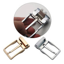 Luxury Alloy Pin Belt Buckle Rectangular Causal Leather Belts Accessories 2024 - buy cheap