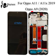 Черный 6,5 дюйма для Oppo A11 / A11x 2019 / Oppo A9 (2020) CPH1937 CPH1939 ЖК-дисплей кодирующий преобразователь сенсорного экрана в сборе с рамкой 2024 - купить недорого