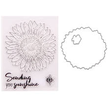 Sunflower Metal Cutting Dies And Stamps for DIY Scrapbooking Album Paper Cards Decor Crafts Embossing Die Cuts 2024 - buy cheap