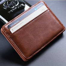 Blevolo New Fashion 2020 Men Wallet Magic Bag High Quality Pu Creative Wallet Men's Wallet Money Bag 2024 - купить недорого
