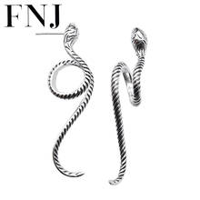 FNJ Animal Snake Earrings 925 Silver Original Pure S925 Sterling Silver Stud Earring Women Jewelry 2024 - buy cheap