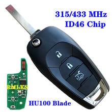 433MHZ 3 Button Modified Folding Flip Remote Smart Car Key Fob 315MHZ ID46 PCF7941 Chip For Chevrolet Cruze Aveo Auto Car Parts 2024 - buy cheap