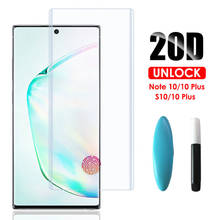 Full Glue Nano Liquid UV Tempered Glass For Samsung Galaxy Note 10 Plus S10 5G S10E S8 S9 Screen Protector For Note 10 8 9 Film 2024 - buy cheap