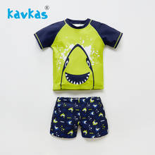 Kavkas Kids Boys Swimming Wear Shark Animals Cartoon Printed Baby Boy Swimsuit Beach Wear Fish Pattern Children Bathing Suit Set 2024 - buy cheap