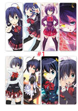 8pcs/set Chuunibyou Demo Koigashitai PVC Bookmarks Printed with Anime Takanashi Rikka Togashi Yuta 2024 - buy cheap