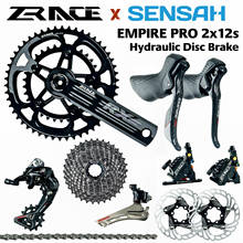 SENSAH EMPIRE PRO 2x12 Speed, 24s Road Groupset, R/L Shifter + R/F Derailleurs + ZRACE RX Crank / Disc Brake , carbon fiber 2024 - buy cheap