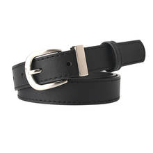 2020 Black Red Khaki Leather Belt Women Fashion Luxury Waist Belts for Jeans Dresses Female Pin Buckle Girls Ladies Decorative 2024 - buy cheap