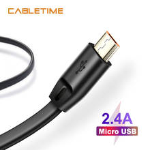 Кабель Micro USB Cabletime, USB-кабель для Samsung, Xiaomi, Android, USB-шнур 2,4 А, зарядное устройство Micro usb N150 2024 - купить недорого