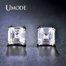 UMODE 8mm 2.5ct Clear CZ Studs Earrings for Women White Gold Color Earrings Fashion Jewelry Wedding Gifts Accessories UE0187B 2024 - buy cheap