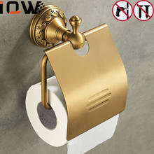Bathroom Toilet Paper Holders Antique Brass Nail Free Wall Mount Roll Tissue Rack Roll paper holder 2024 - buy cheap