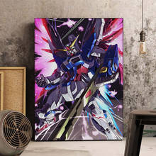 Lienzo de Gundam RX-78-2, arte de pared de Anime, póster, pintura, decoración moderna del hogar, cuadros, pintura, sin marco 2024 - compra barato