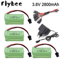 ( SM Model ) 3.6v 2800mah NiMH Battery and charger For Rc toy Car Tanks Trains Robot Boat Gun Ni-MH AA 3.6v Rechargeable Battery 2024 - buy cheap