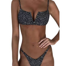 #H30 Womens Bikini Set Bandage Push Up Bra V-Neck Swimwear Swimsuit Bathing Suit Beachwear Beach Wear maillot de bain femme 2024 - buy cheap