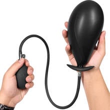 Huge Inflatable Anal Plug Anal Dilator Expandable Big Pull Beads Butt Plug Prostate Massager Dildo Anal Sex Toys for Women Men 2024 - buy cheap