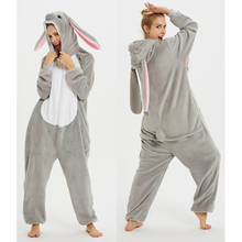 Disfraz de conejo MashiMaro de Anime para adultos, ropa de dormir cálida para diario, monos de franela de unicornio, Unisex 2024 - compra barato