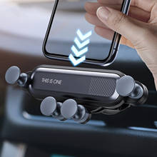 Гравитационный Автомобильный держатель для телефона в Автомобиле вентиляционное отверстие крепление без магнитного держателя мобильного телефона Подставка для iPhone XS MAX Xiaomi huawei 2024 - купить недорого