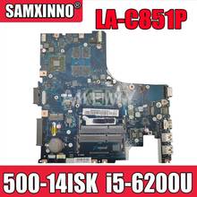 LA-C851P Laptop motherboard For Lenovo Ideapad 500-14ISK original mainboard I5-6200U with video card 2024 - buy cheap