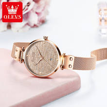 OLEVS-Reloj informal de cuarzo para Mujer, cronógrafo de pulsera de lujo, color oro rosa, resistente al agua 2024 - compra barato