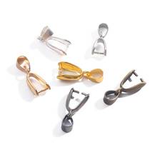 10pcs/lot Melon Seeds Buckle Pendants Clasps Hook Clips Bails Connectors Copper Charm Bail Beads Supplies For DIY Jewelry Making 2024 - buy cheap