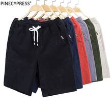 Pantalones cortos promocionales para hombre, 90% algodón, 10% poliéster, informales, con bolsillos, cintura elástica, color caqui y negro 2024 - compra barato