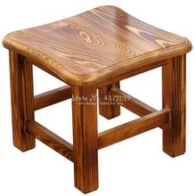 Taburete de madera maciza de moda de hogar para adultos, taburete bajo creativo para café, sala de estar, mesa de comedor, Banco de zapatos 2024 - compra barato