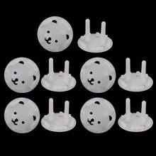 10pcs EU Stand Power Socket Cover 2 hole Electrical Outlet Baby Child Safety Electric Shock Proof Plugs Protector   2024 - buy cheap